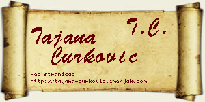 Tajana Ćurković vizit kartica